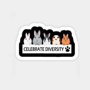 BUNNY CELEBRATE DIVERSITY SHIRT BEST GIFTS Sticker